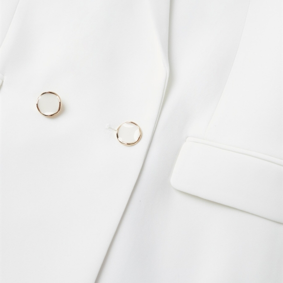 Mango double breasted suit blazer iguana ivory - Picture 5 of 7